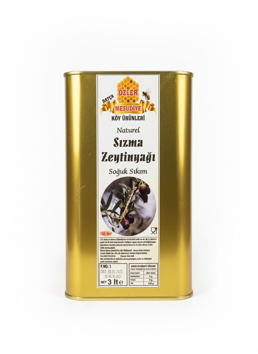 Datça Soğuk Sıkım Sızma Zeytinyağı 3L